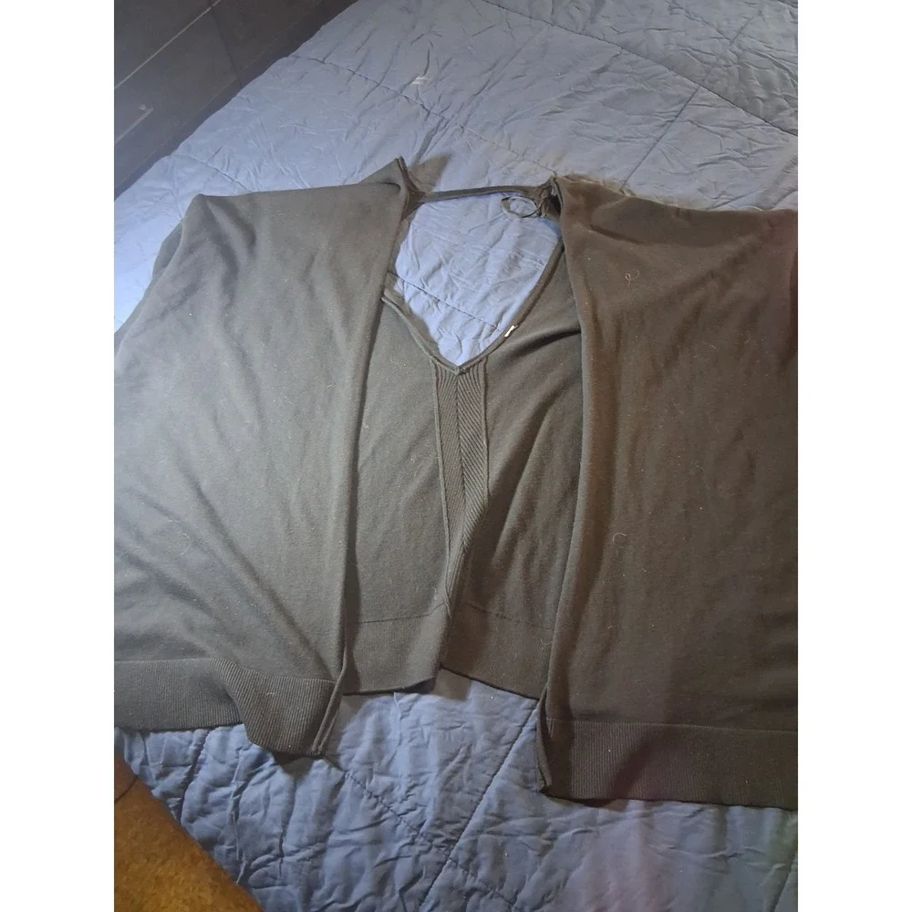 Lululemon Pranayama Scarf Wrap Black Nimbus Wool Poncho‎ Shawl One Size O/S